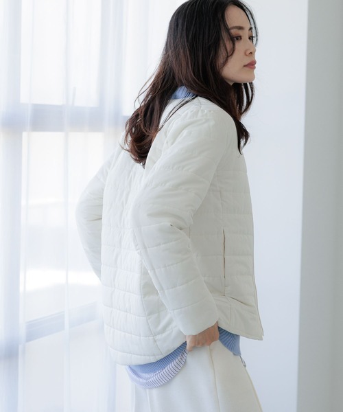 「Elura」 ブルゾン LARGE グレイッシュベージュ レディース_画像4