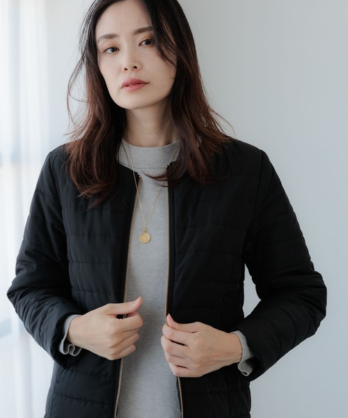 「Elura」 ブルゾン LARGE グレイッシュベージュ レディース_画像8