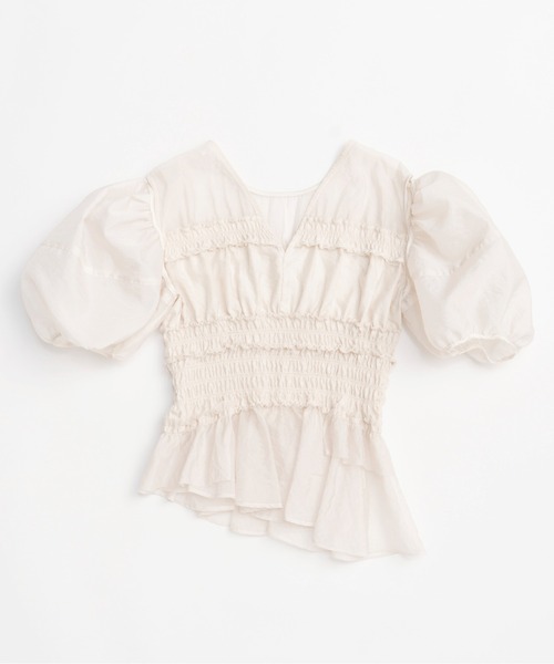 MAISON SPECIAL ブラウス シャツ 2way Sleeve Ruffle Blouse