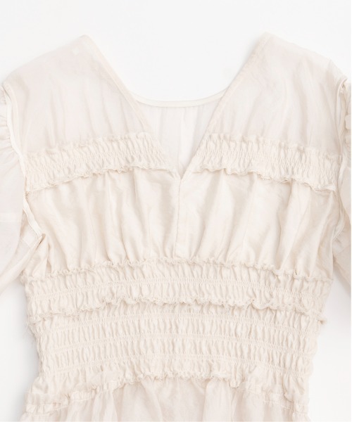 MAISON SPECIAL ブラウス シャツ 2way Sleeve Ruffle Blouse
