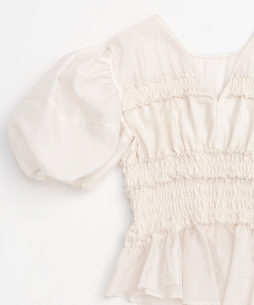 フリルシャツ【MAISON SPECIAL/メゾンスペシャル】 MAISON SPECIAL ブラウス シャツ Ruffle Blouse/ラッフルフリル