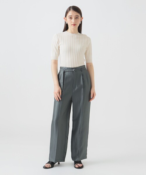 B：MING by BEAMS ニット セーター リブニット プルオーバー