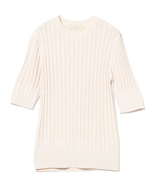 B：MING by BEAMS ニット セーター リブニット プルオーバー