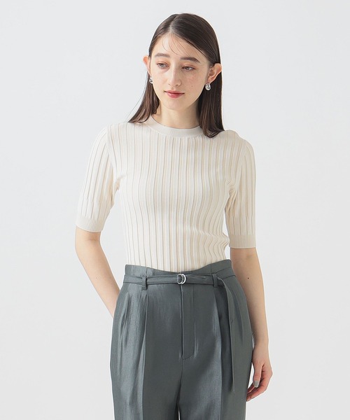 ペティ ニット セーター BEAMS 新品未使用 B：MING by BEAMS ニット セーター ウォッシャブル モックネック