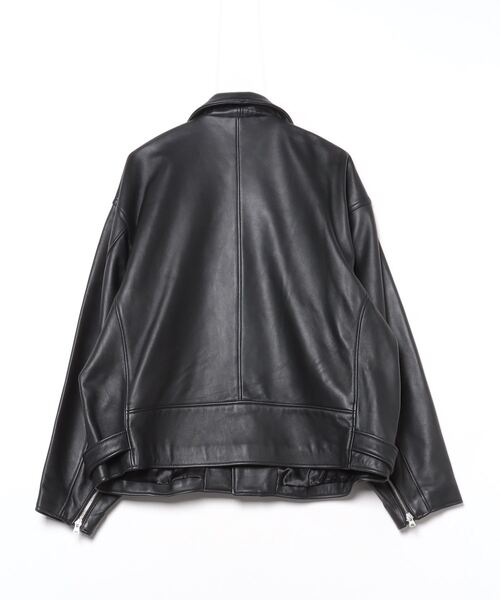 ✨BEAMS レザージャケット ブラック M メンズ✨ BEAMS（ビームス） レザージャケット MEDIUM ブラック メンズ