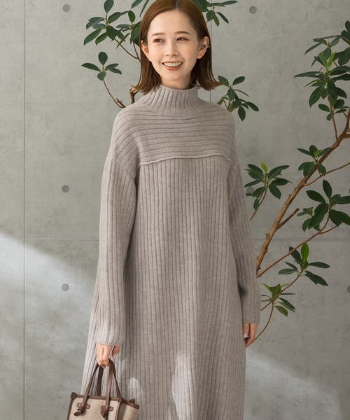 URBAN RESEARCH ROSSO WOMEN」 ニットワンピース FREE パープル