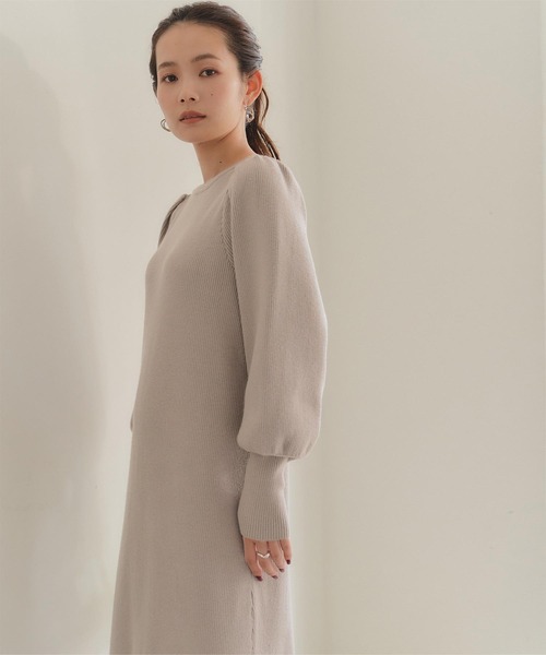 「titivate」 ニットワンピース M ライトグリーン レディース_画像6