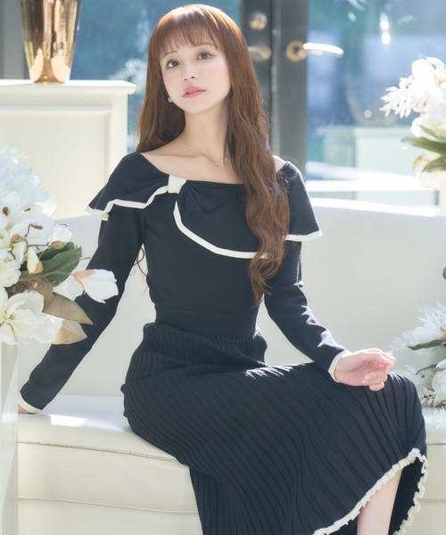 emiriawiz 「emiriawiz」 ニットワンピース MEDIUM ブルー