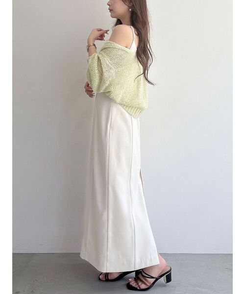 MERCURYDUO スカシ編ミラメコンボレロカーディガン 新品未使用 マーキュリーデュオ MERCURYDUO スカシ編ミラメコンボレロ