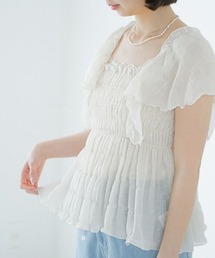 flower ブラウス シャツ シアーパピヨンブラウス4 レディース 