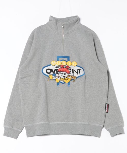 tシャツ overprint/オーバープリント/MUSIC＆DINNING Half Zip pullover レディース メンズ