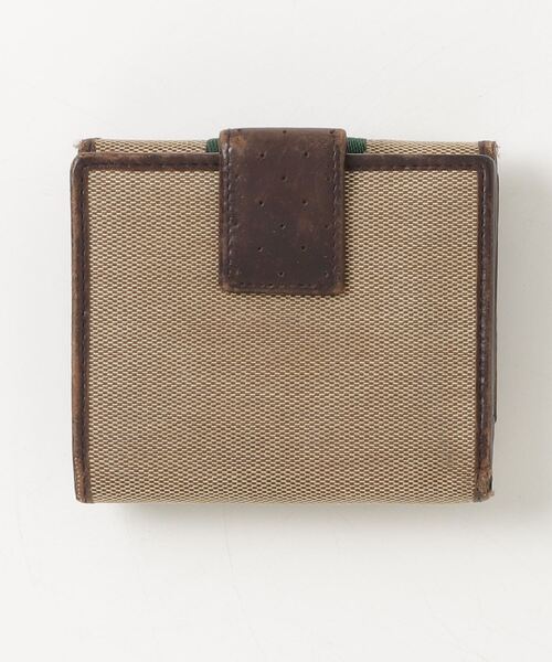 【美品】GUCCI Shelley Line 二つ折り財布 GUCCI 「GUCCI」 シェリーライン キャンバス レザー 二つ折り