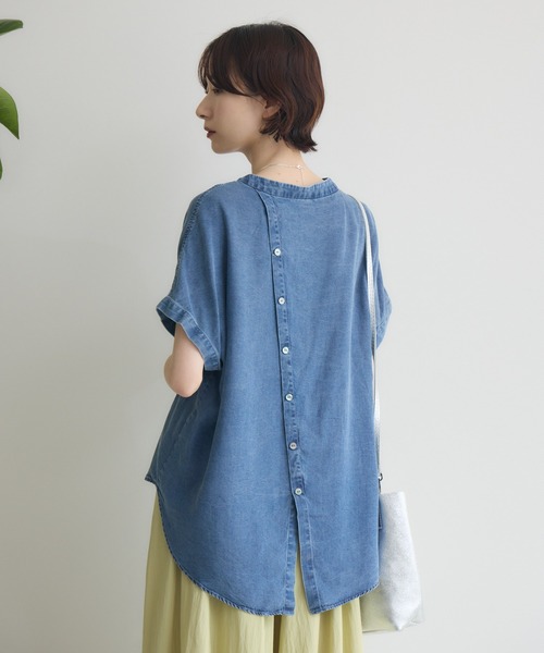 ブラウス シャツ ROSIEE テンセルデニムシャツ レディース Paradise Picnic ブラウス シャツ ROSIEE テンセルデニムシャツ