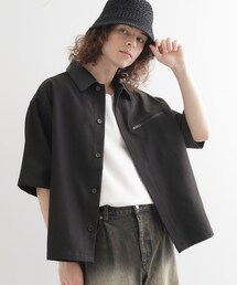 シャツ 衿配色ワーカーシャツアウター メンズ｜ZOZOTOWN Yahoo!店