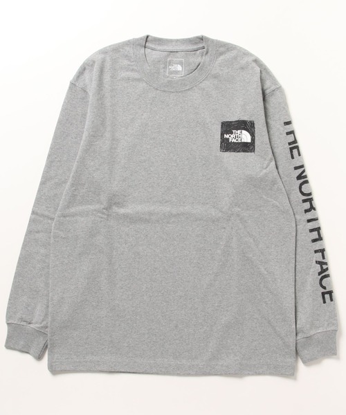 THE NORTH FACE 「THE FACE」 長袖Tシャツ M ブルー メンズ