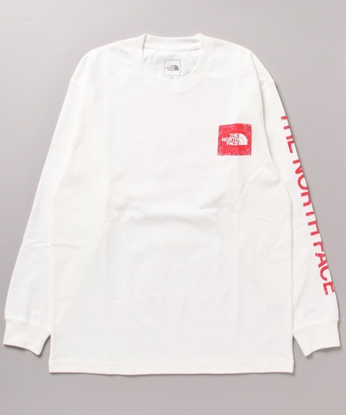 新品　THE NORTH FACE 長袖カットソー ブルー THE NORTH FACE/ザ・ノース・フェイス L/S NUPTSE COTTON TEE