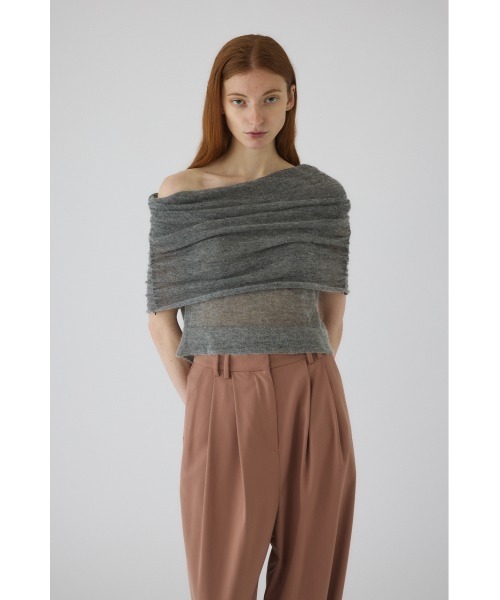 RIM.ARK ニット セーター 入学式 Off shoulder compact tops オフ 
