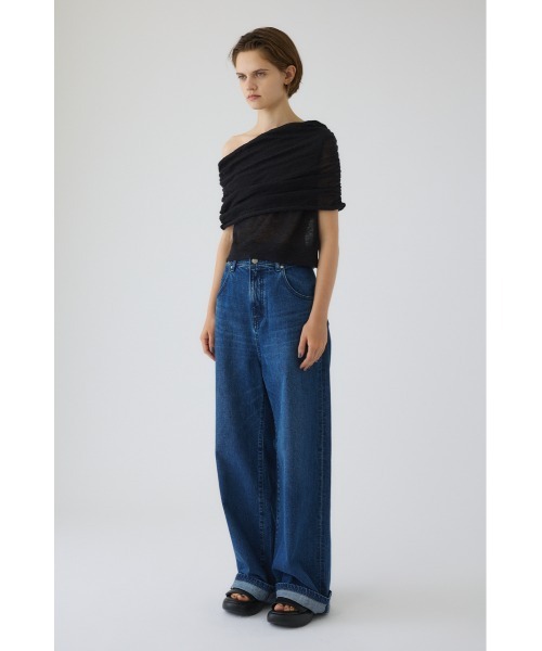 RIM.ARK ニット セーター 入学式 Off shoulder compact tops オフ 