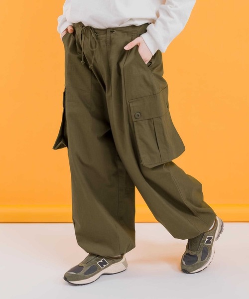 「MUHET」 カーゴパンツ SMALL カーキ レディース