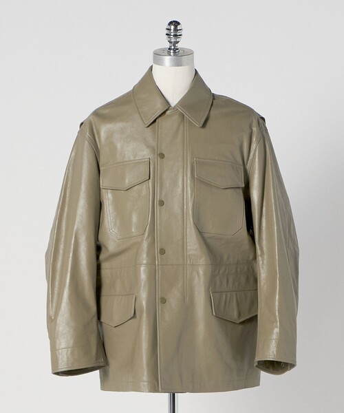 LOEFF コート アウター 「LOEFF」ラムレザー フィールド