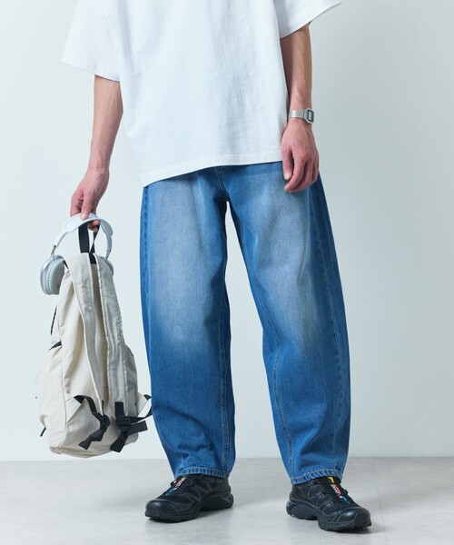 「FREAK'S STORE」 デニムパンツ LARGE ブラック メンズ