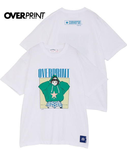 tシャツ 「over print」HOODIE GIRL TEE (古塔つみ) レディース メンズ