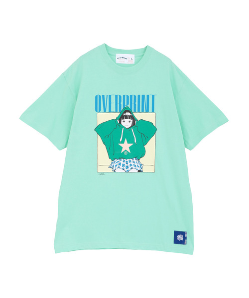 over print（オーバープリント） tシャツ 「over print」HOODIE GIRL