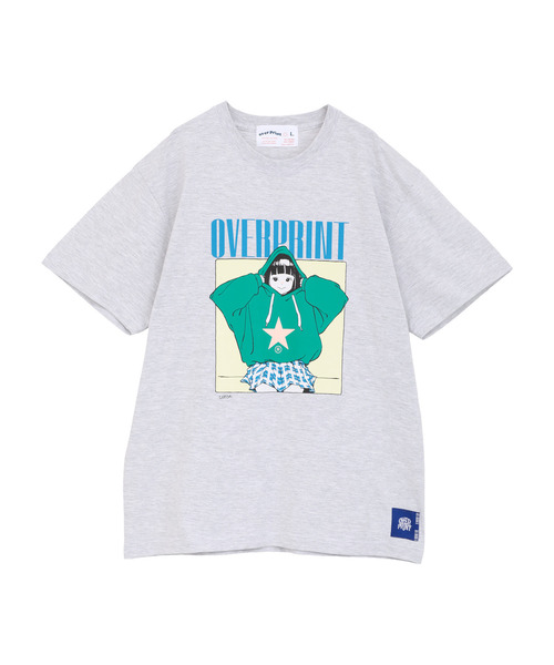 over print（オーバープリント） tシャツ 半袖 「over print」HOODIE