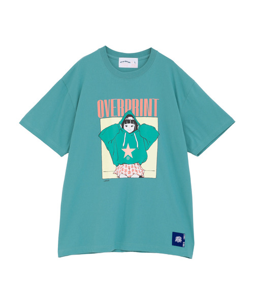over print（オーバープリント） tシャツ 「over print」HOODIE GIRL