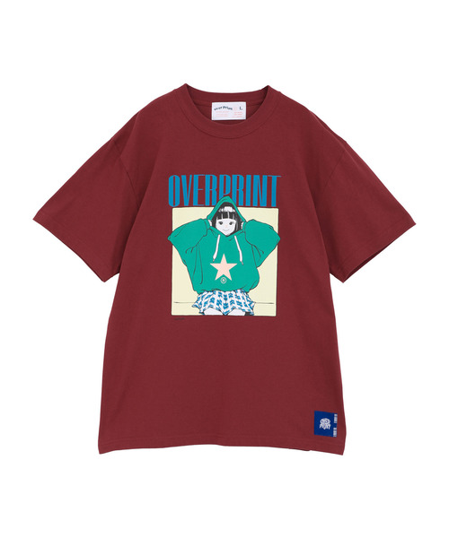 over print（オーバープリント） tシャツ 「over print」HOODIE GIRL