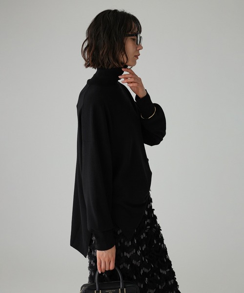 BABYLONE（バビロン） ニット セーター ハイネックポンチョニット