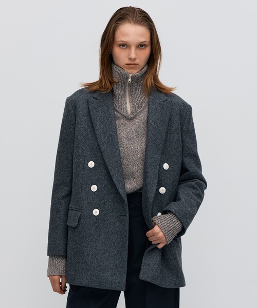 BACCA（バッカ） コート アウター ウールメルトン ジャケットコート