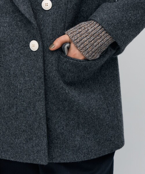 BACCA（バッカ） コート アウター ウールメルトン ジャケットコート