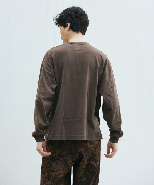 Healthknit（ヘルスニット） tシャツ 別注 ヘンリー ネックロンT