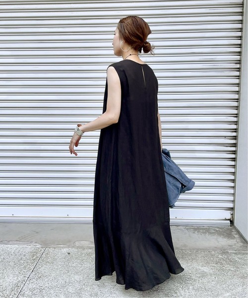 FRAMeWORK（フレームワーク） ノースリーブワンピース FREE ブラック