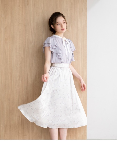 「MISCH MASCH」 半袖ブラウス MEDIUM ホワイト レディース_画像3