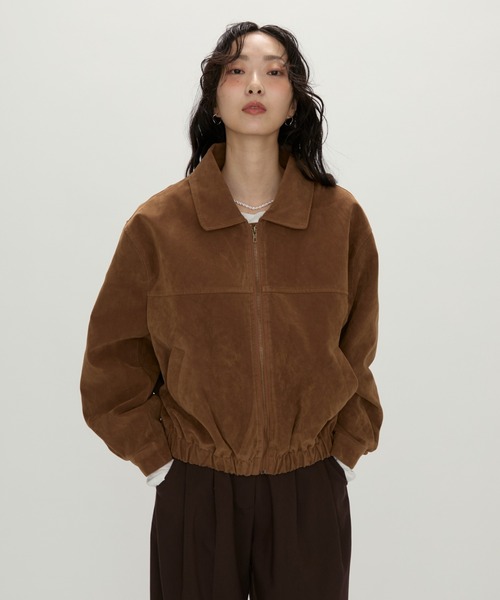 NUJOH ブルゾン アウター Soft Suede Blouson Jacket / ソフトスエード