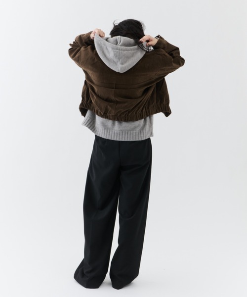 NUJOH ブルゾン アウター Soft Suede Blouson Jacket / ソフトスエード