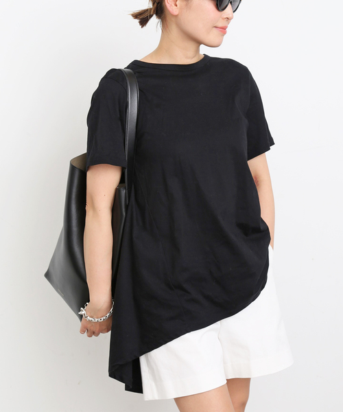 「CELERI」 半袖Tシャツ - ブラック レディースの画像