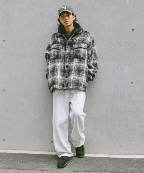 RAGEBLUE（レイジブルー） ブルゾン アウター SHAGGY CHECK CPO JACKET