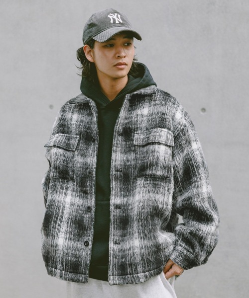 RAGEBLUE（レイジブルー） ブルゾン アウター SHAGGY CHECK CPO JACKET