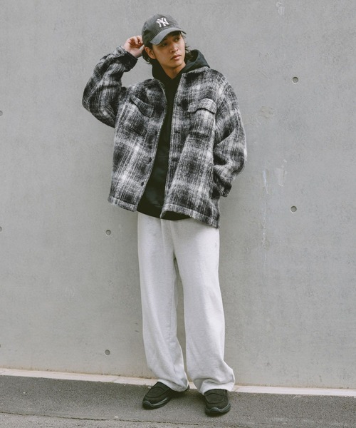 RAGEBLUE（レイジブルー） ブルゾン アウター SHAGGY CHECK CPO JACKET
