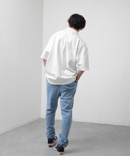 「U.S. POLO ASSN.」 半袖ポロシャツ LARGE オフホワイト メンズ_画像2