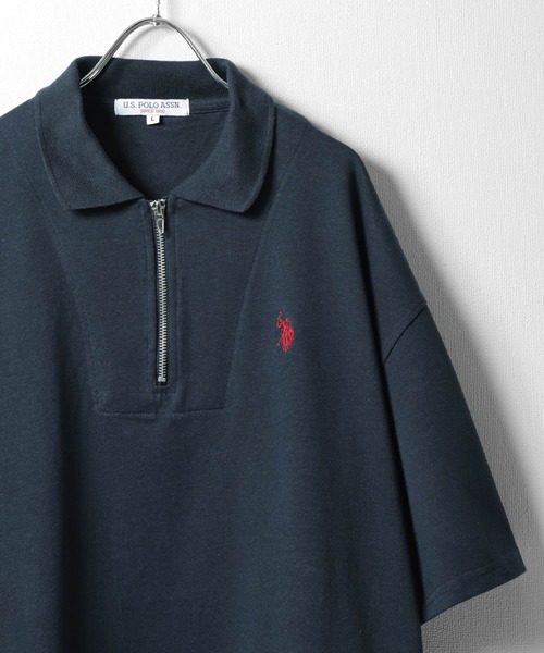 「U.S. POLO ASSN.」 半袖ポロシャツ LARGE オフホワイト メンズ_画像3