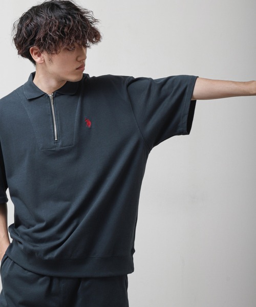 「U.S. POLO ASSN.」 半袖ポロシャツ LARGE オフホワイト メンズ_画像5