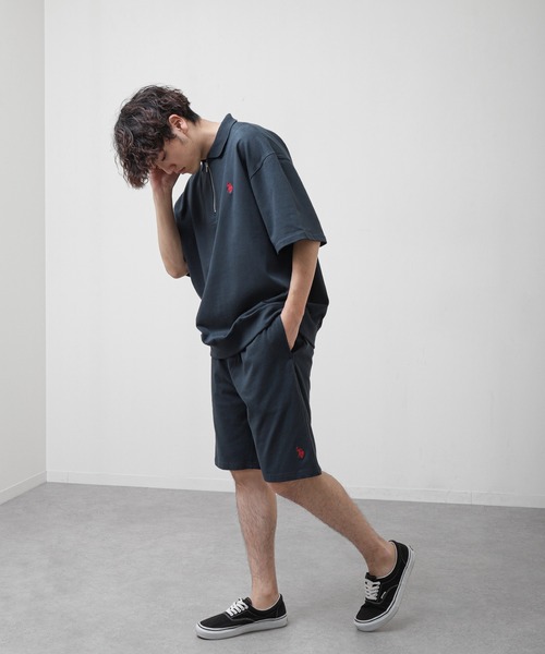 「U.S. POLO ASSN.」 半袖ポロシャツ LARGE オフホワイト メンズ_画像7