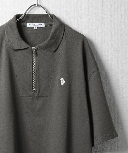 「U.S. POLO ASSN.」 半袖ポロシャツ LARGE オフホワイト メンズ_画像9