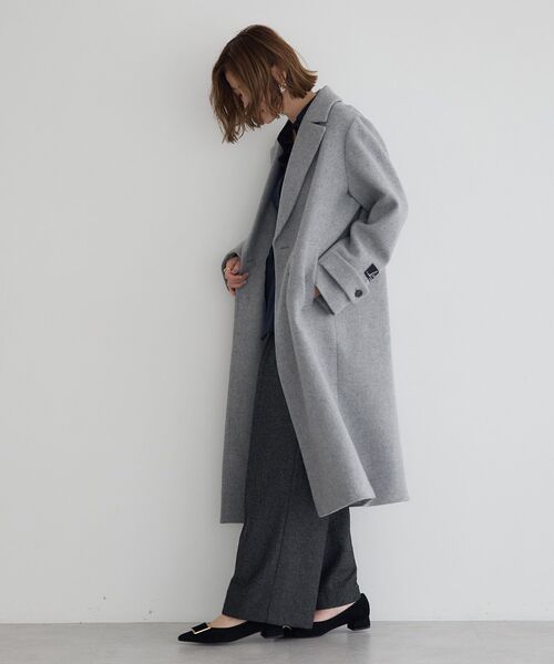 acka チェスターコート グレー2 YECCA VECCA（イェッカヴェッカ） コート チェスターコート ウール混