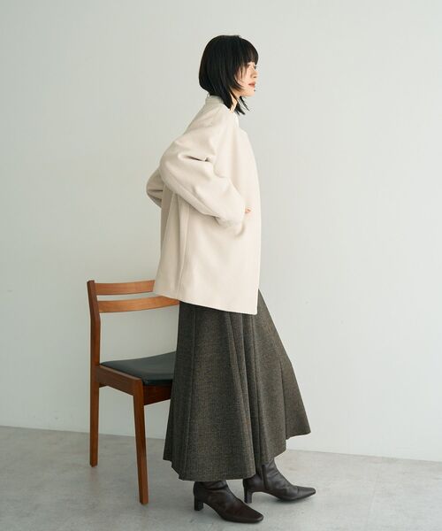 YECCA VECCA（イェッカヴェッカ） ノーカラーコート コート 「国産