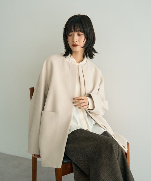 BACCA バッカ　コート　ノーカラー YECCA VECCA（イェッカヴェッカ） ノーカラーコート コート 「国産